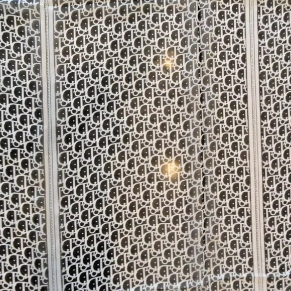 NEW AUTHENTIC 2022 100% SILK CHRISTIAN DIOR PARIS SCARF SCARVE BLACK 60"X20" - Picture 4 of 14